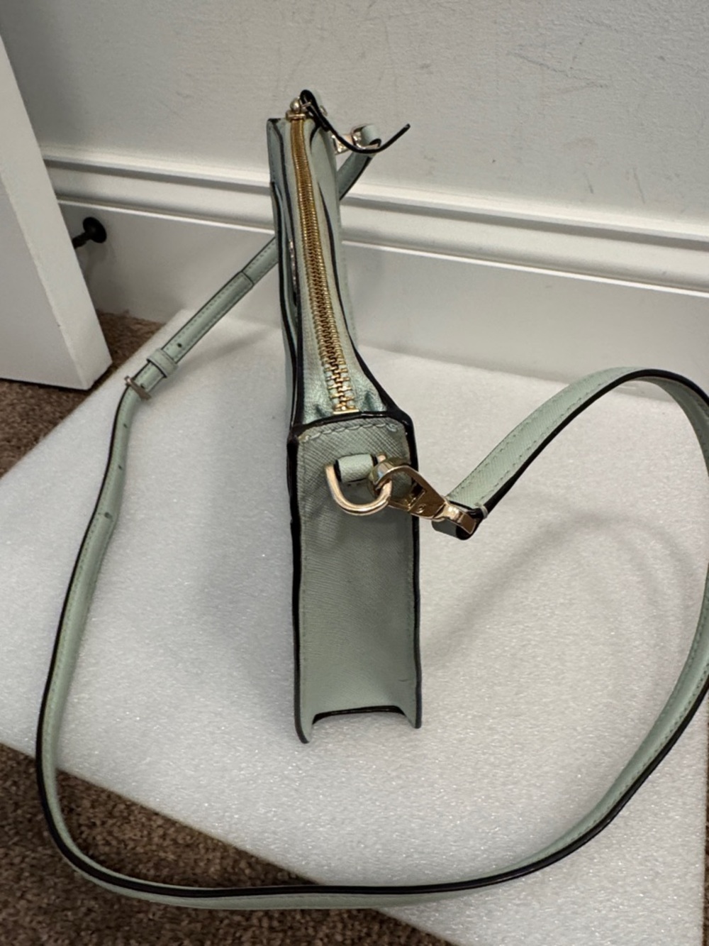 kate spade Mint Saffiano Crossbody Bag - Picture 2 of 8